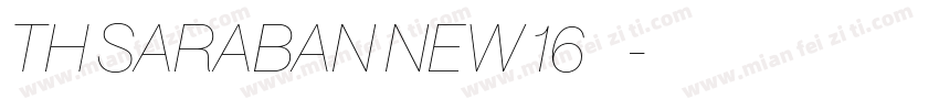 TH SARABAN NEW 16 号字体转换